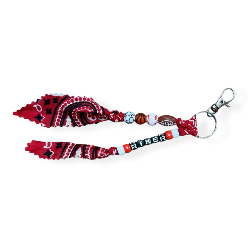 🎒 Bandana Backpack Charms – Back-to-School Edition Keychains