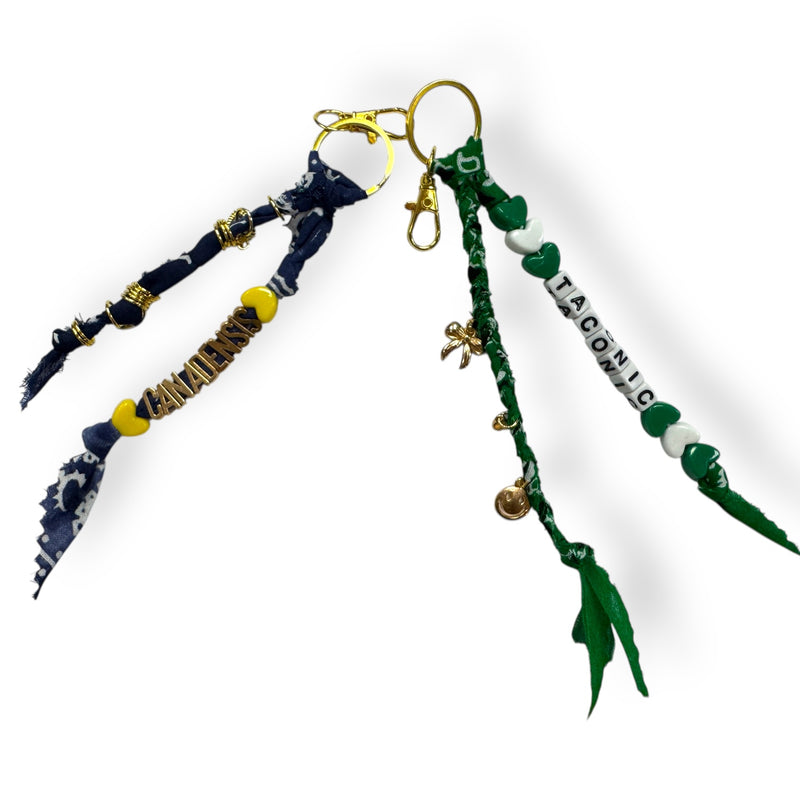 🎒 Bandana Keychain Charms – Camp Bling Edition