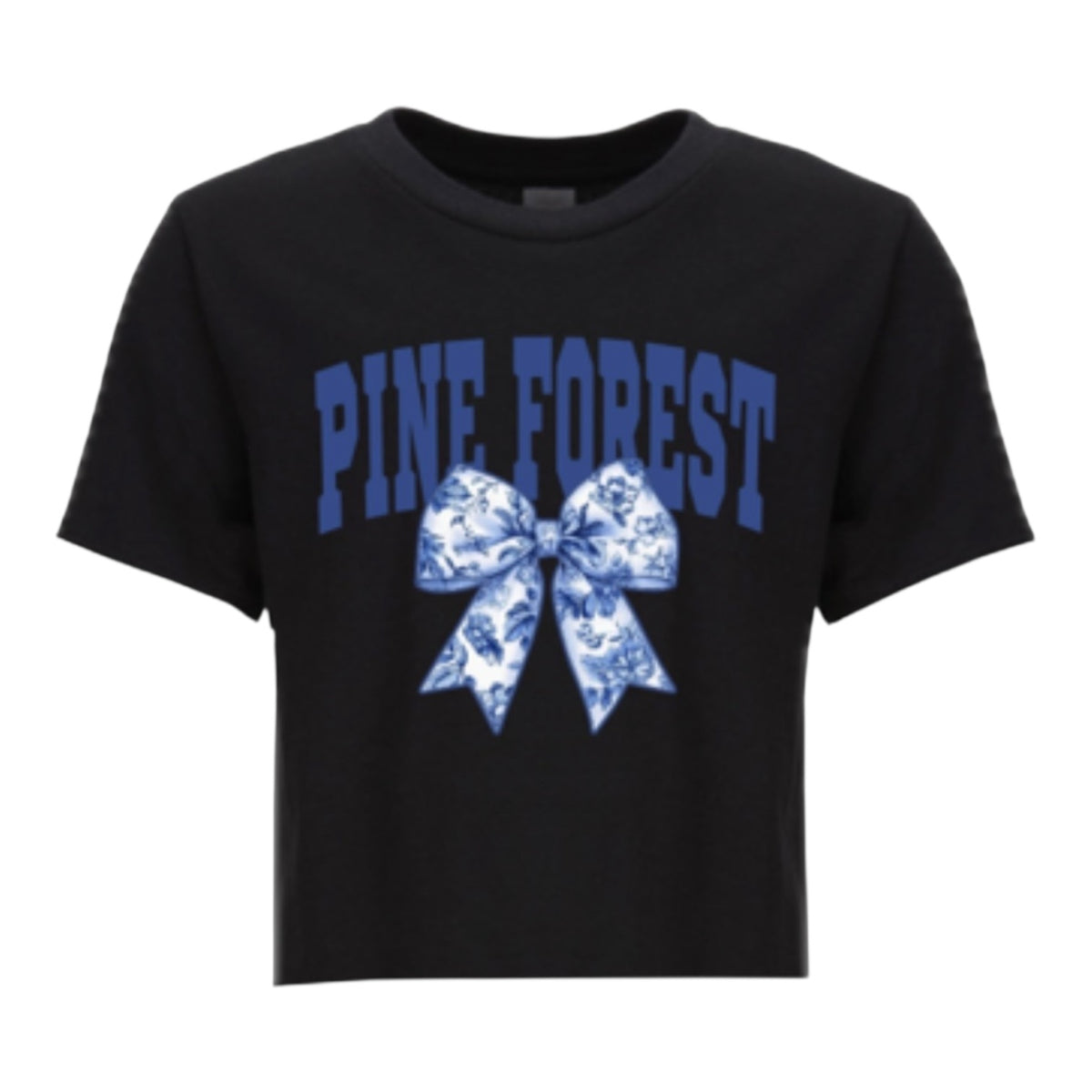 Toile Bow Camp Tee - Bee Bee Designs