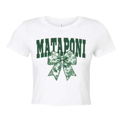 Toile Bow Camp Tee - Bee Bee Designs