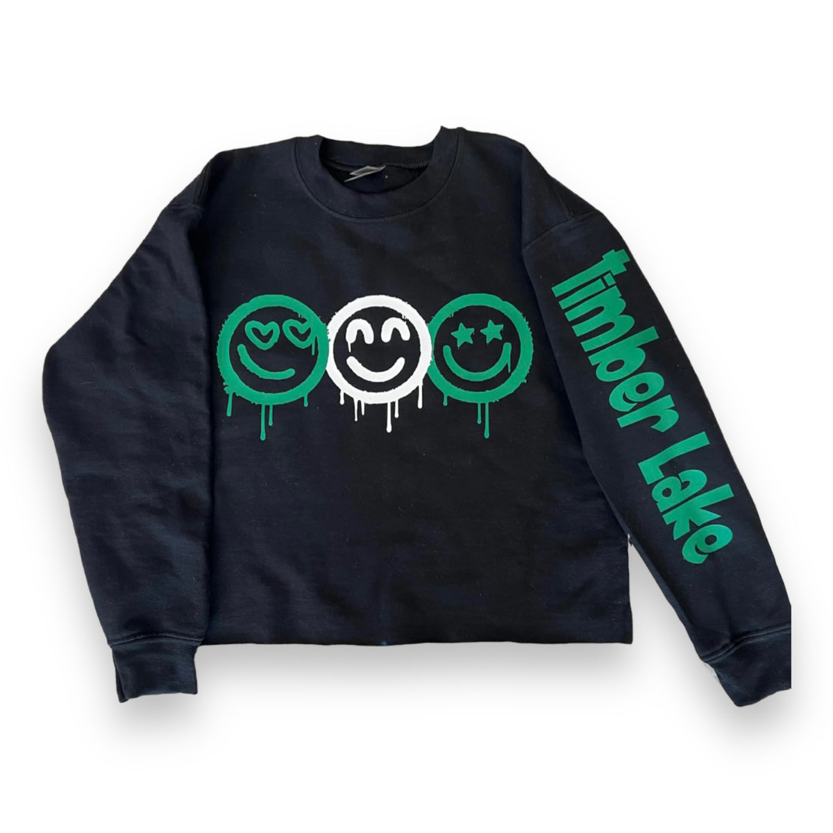 Dripping Smileys Crewneck Sweatshirt - Bee Bee Designs