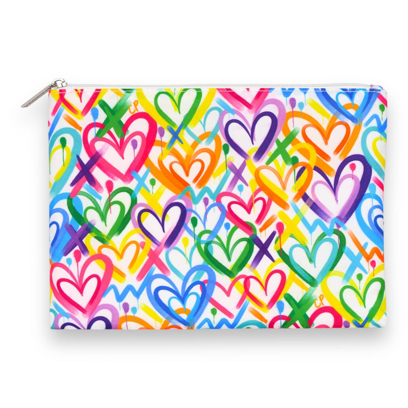 Corey Paige Hearts Cosmetic Bag Set