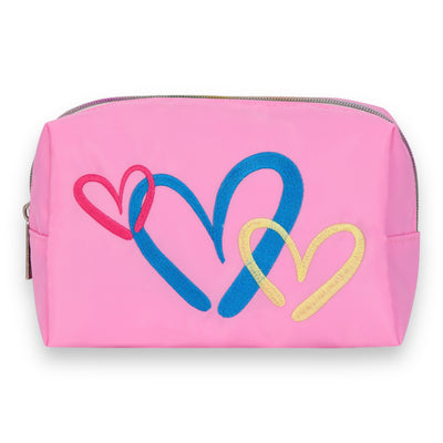 Corey Paige Hearts Cosmetic Bag Set