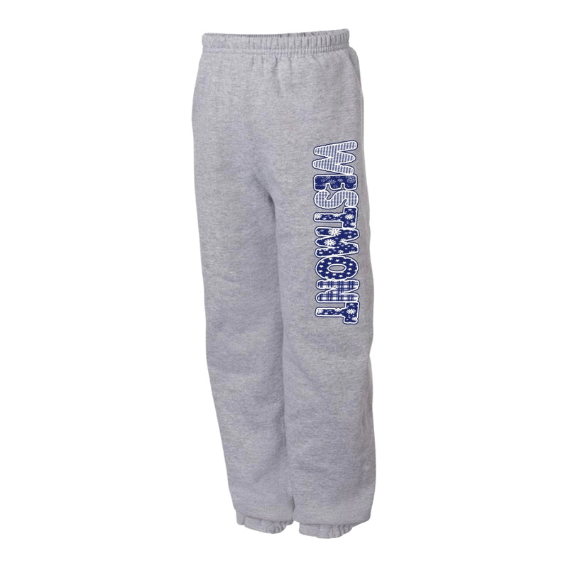 Patchy Letters Camp Sweatpants