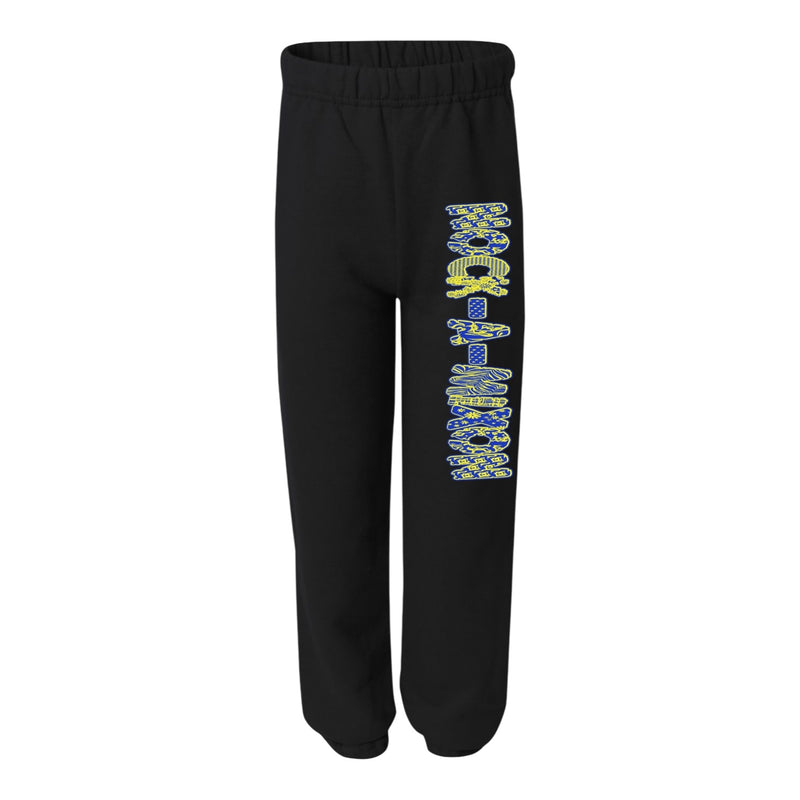 Patchy Letters Camp Sweatpants