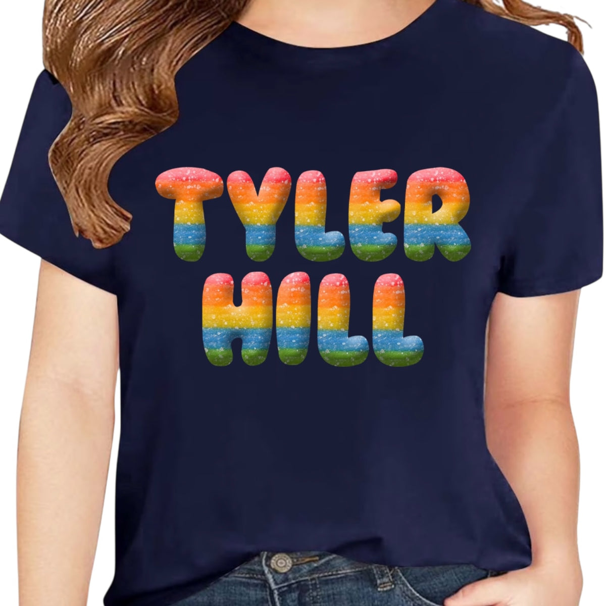 Sour Strips Camp Tee – soft cotton t-shirt with colorful  stripes for camp