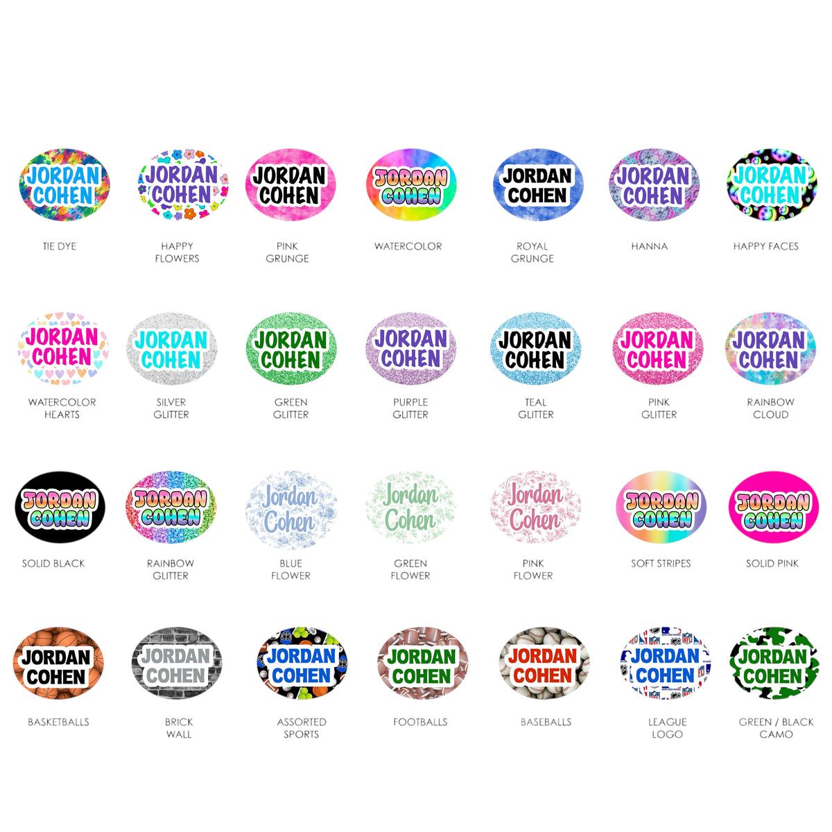 Stick-On Clothing and Equipment Labels - Bee Bee Designs