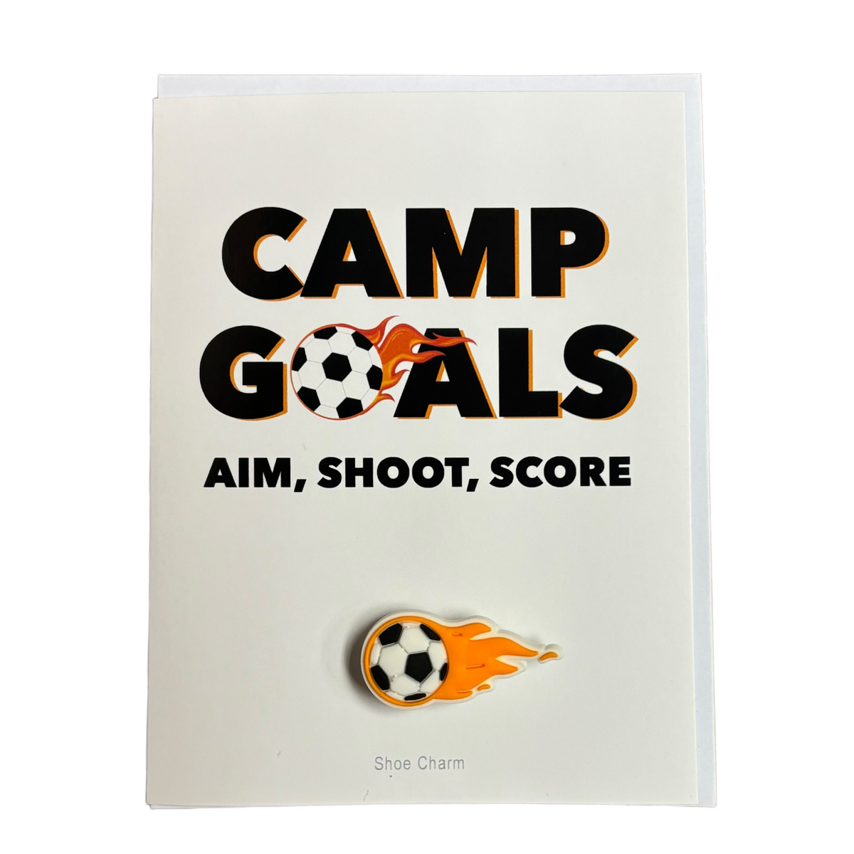 Camp Goals! Greeting Card with Shoe Charm Included - Bee Bee Designs