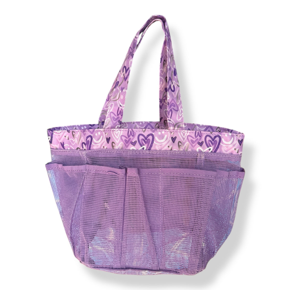 Graffiti Love Smiles Mesh Shower Camp Shower Caddy - Bee Bee Designs