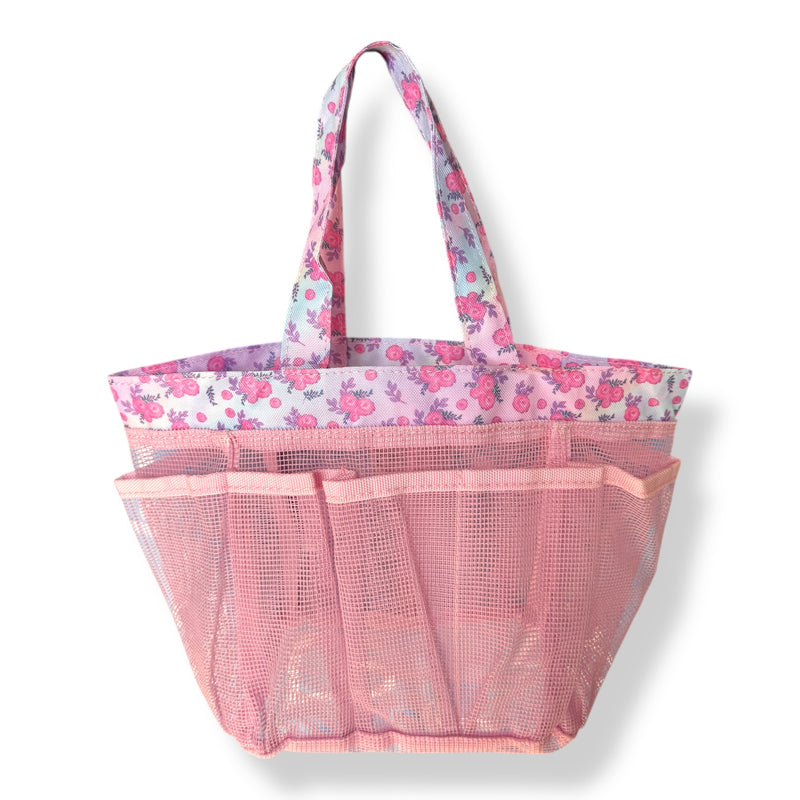 Sweet Blossoms Mesh Shower Camp Shower Caddy
