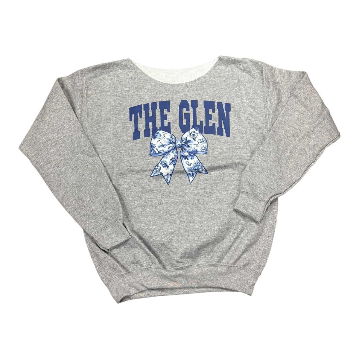 Toile Bow Camp Heart Off the Shoulder Crew - Bee Bee Designs