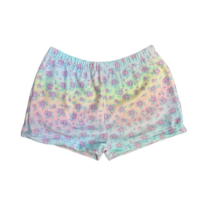 Sweet Blossoms Fuzzy Camp Shorts - Bee Bee Designs