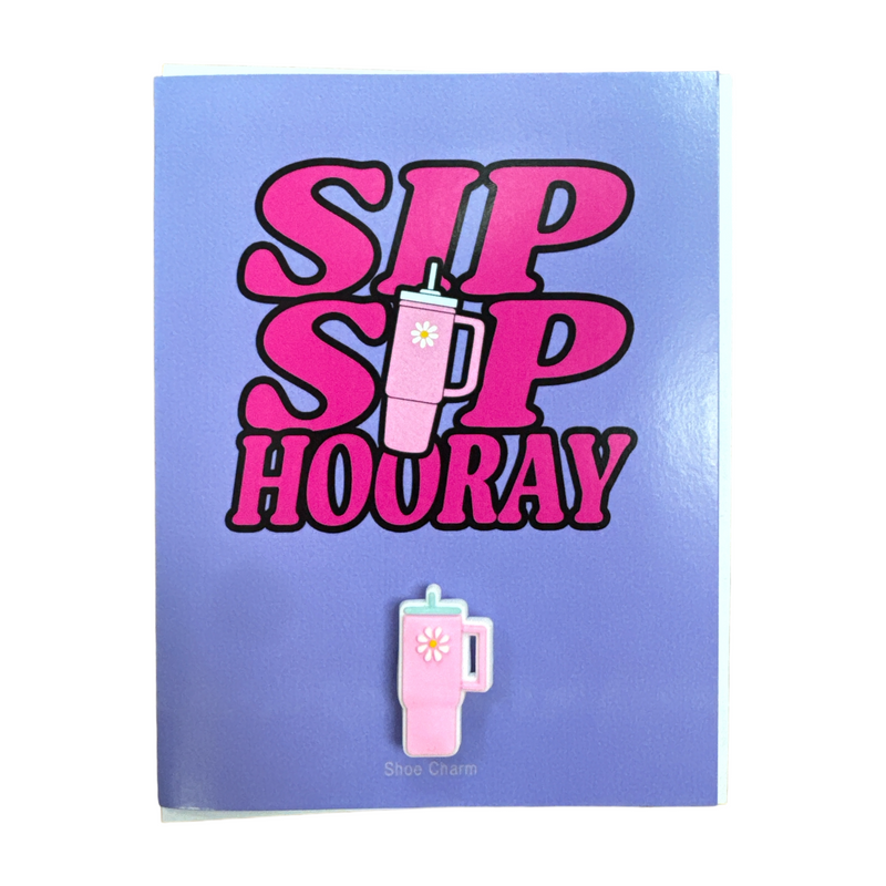 Hooray! Greeting Card w/ Shoe Charm