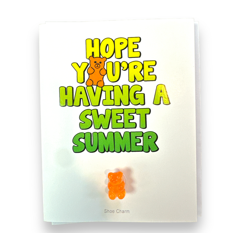 Sweet Summer Greeting Card w/ Shoe Charm Included