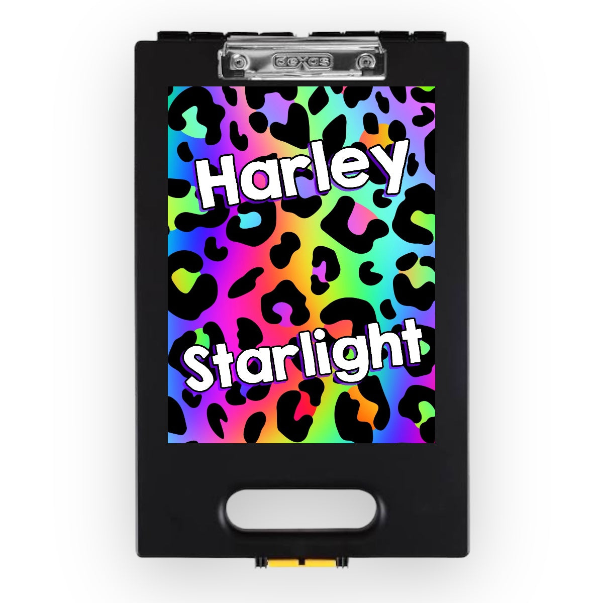 Bold Rainbow Leopard Camp Clipboard