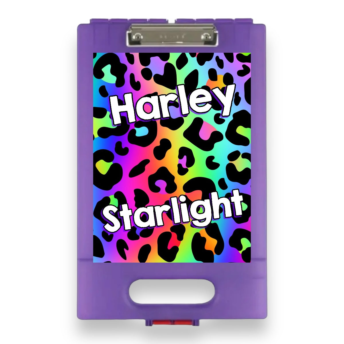 Bold Rainbow Leopard Camp Clipboard