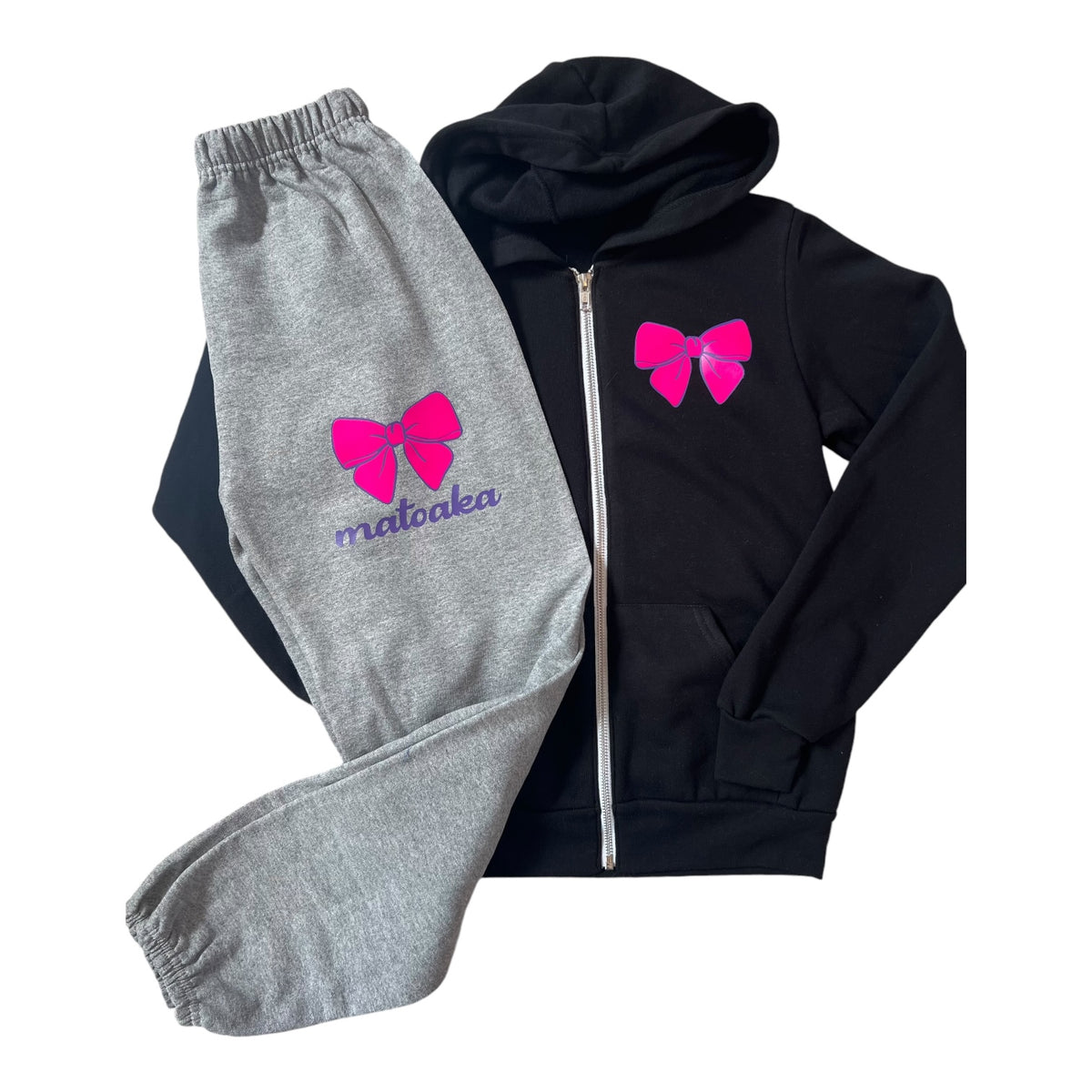 Camp Puffy Bow Sweatpants - Bee Bee Designs