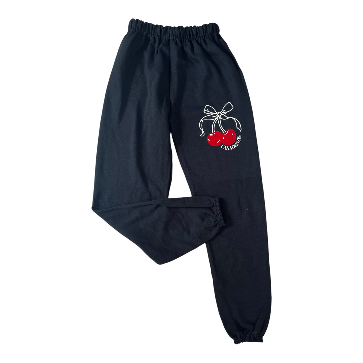 Camp Cherry Bow Sweatpants - Bee Bee Designs