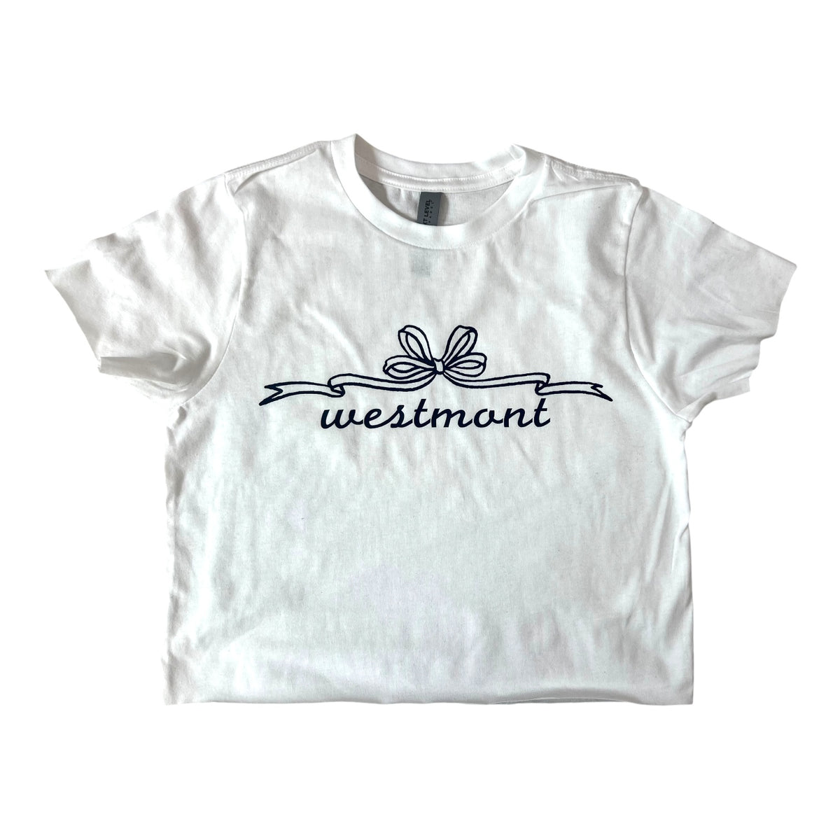 Script Camp Bow Cropped Tee - Bee Bee Designs