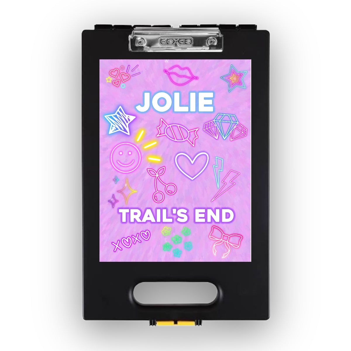 Neon Vibes Camp Clipboard