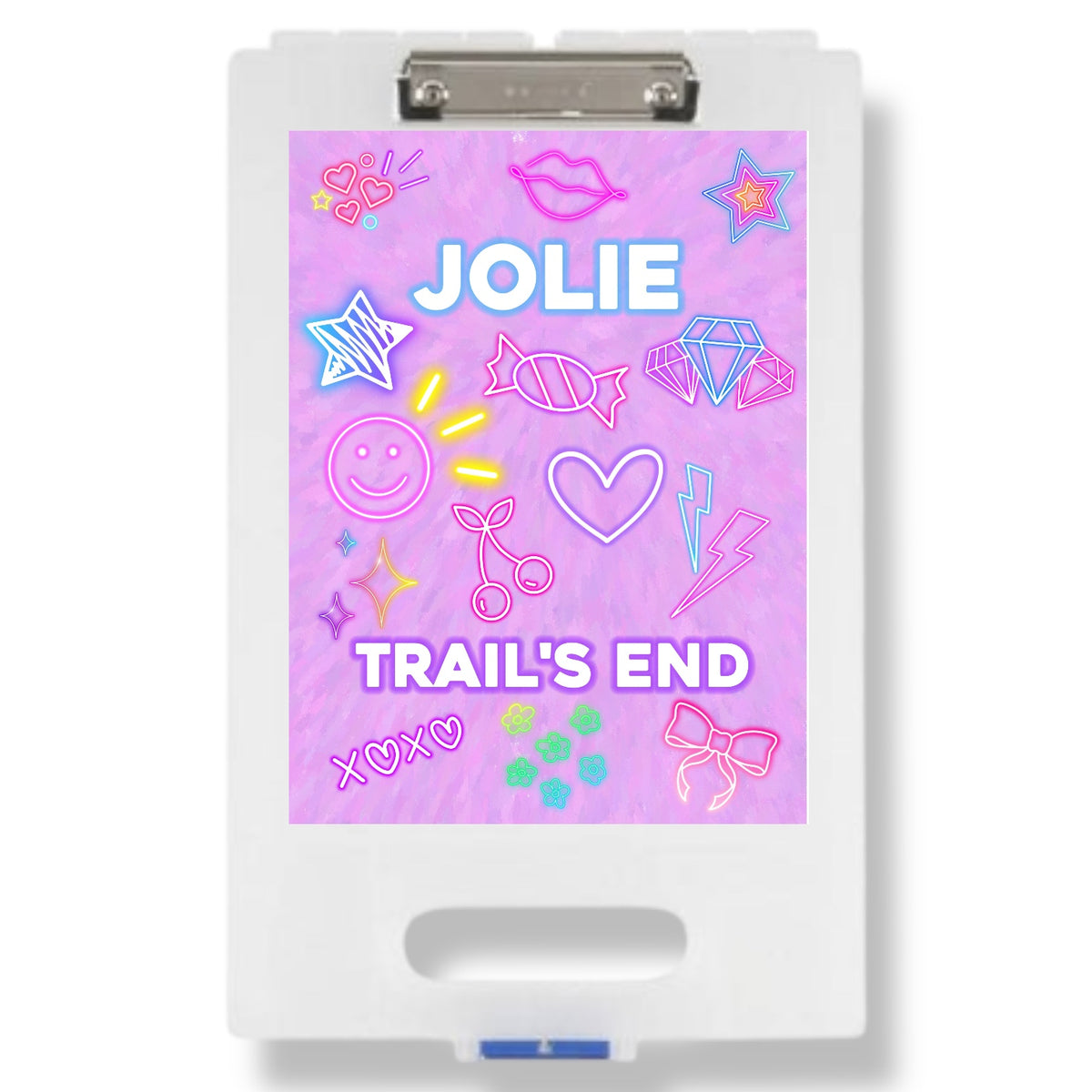 Neon Vibes Camp Clipboard