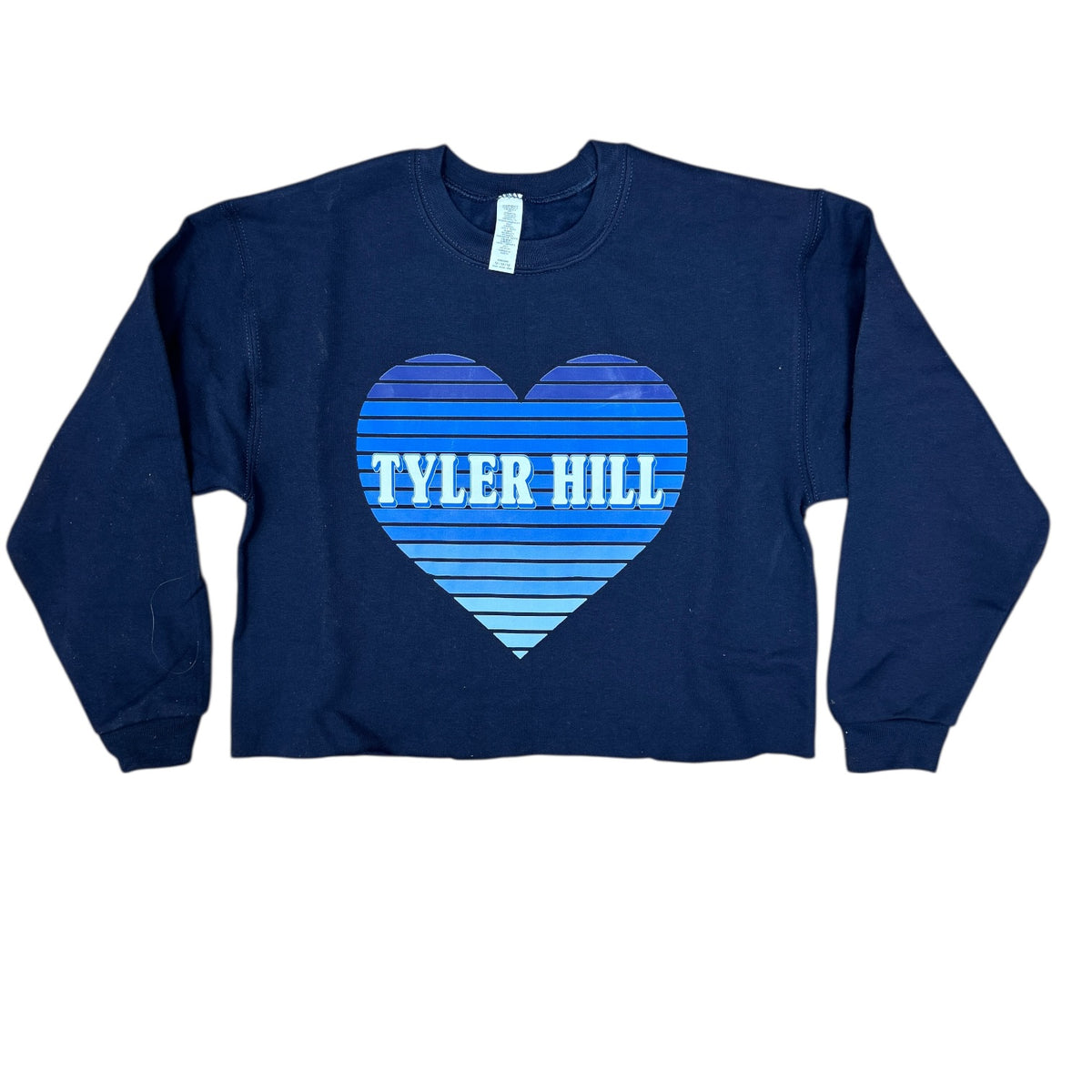 Camp Heart Fadeaway Crew Neck Sweatshirt