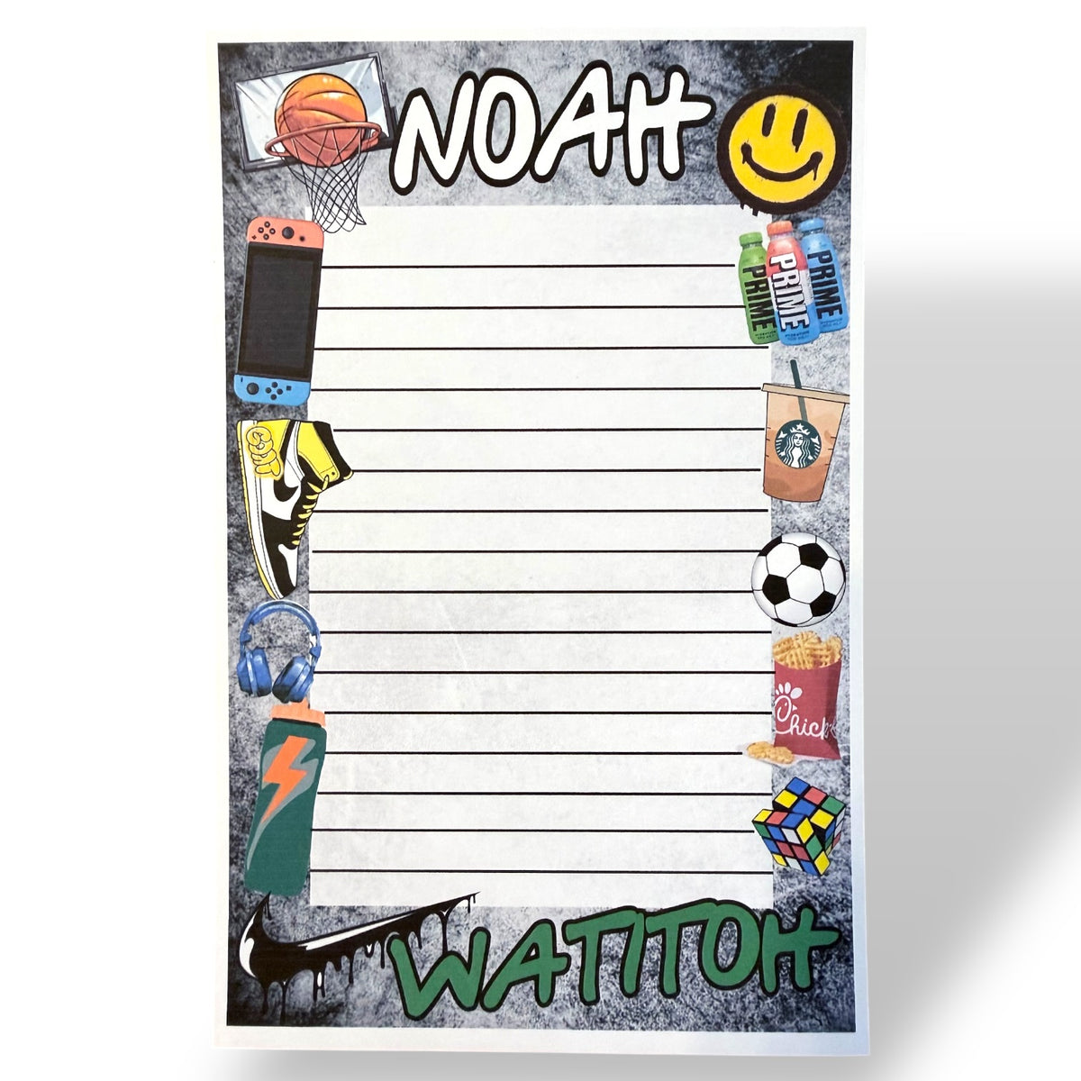 Cool Grunge Camp Notecards