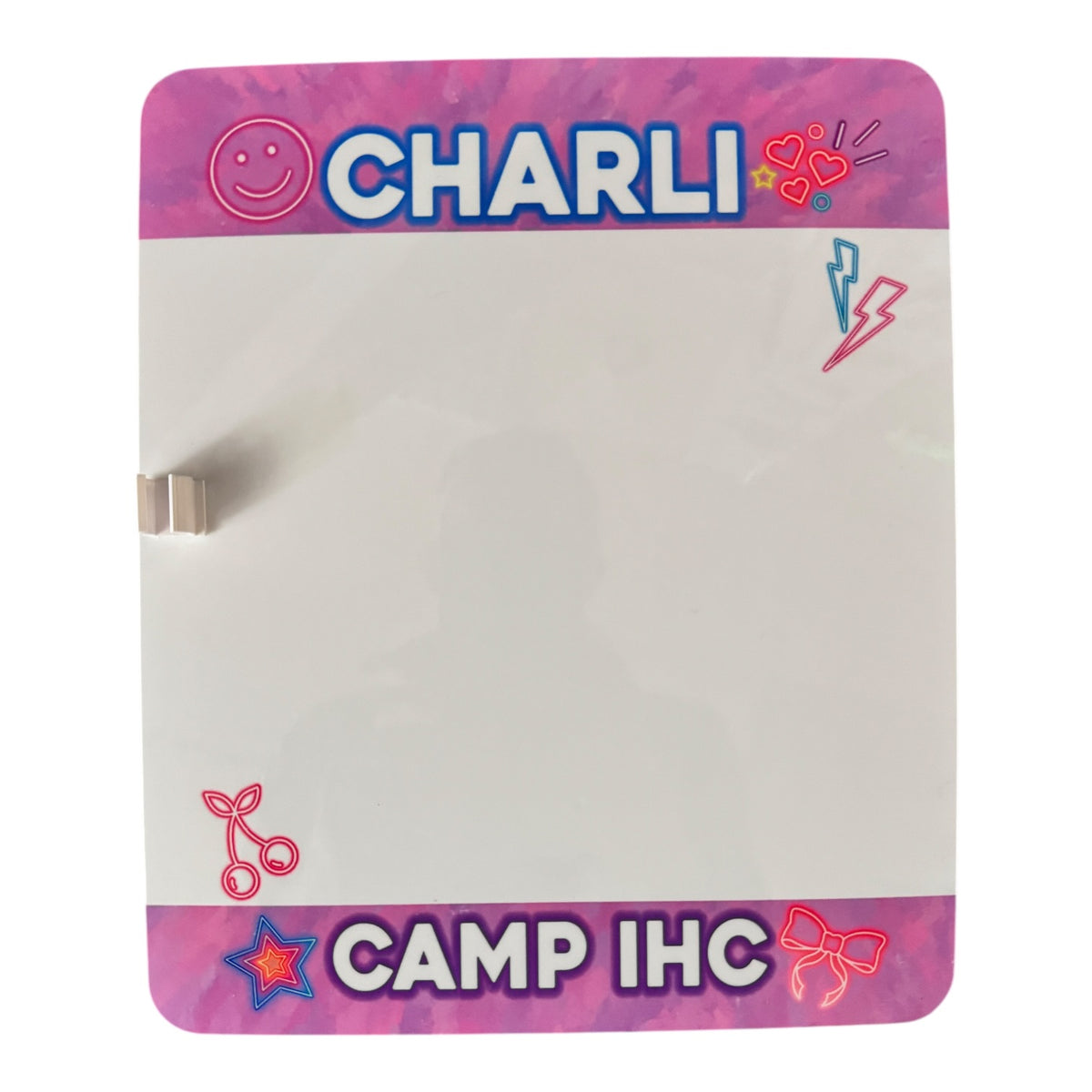 Neon Vibes Camp Dry Erase Board
