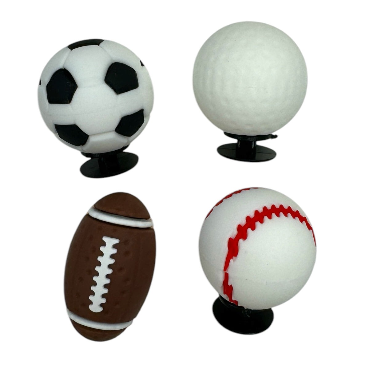 Popping Sports Balls Shoe Charm - Bee Bee Designs