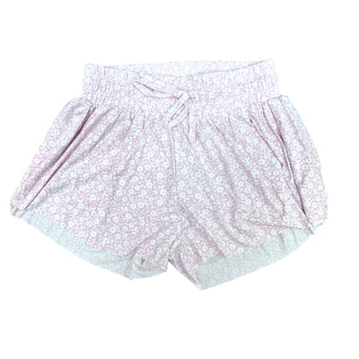 Pink Ditsy Daisy Flyaway Shorts