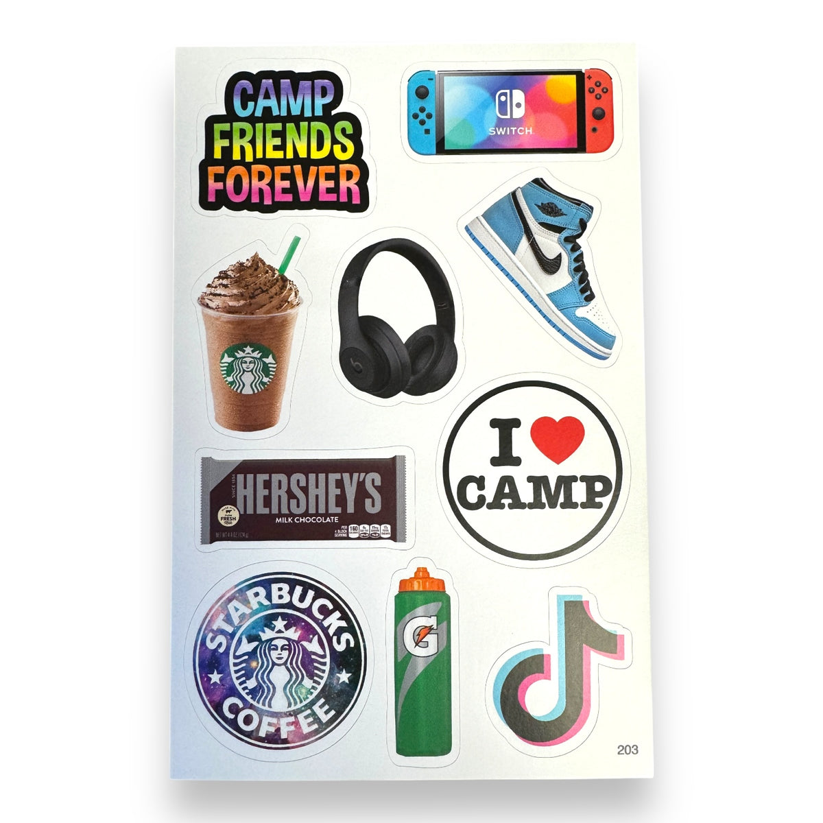 Camp Friends Top Ten Cling Its - Bee Bee Designs