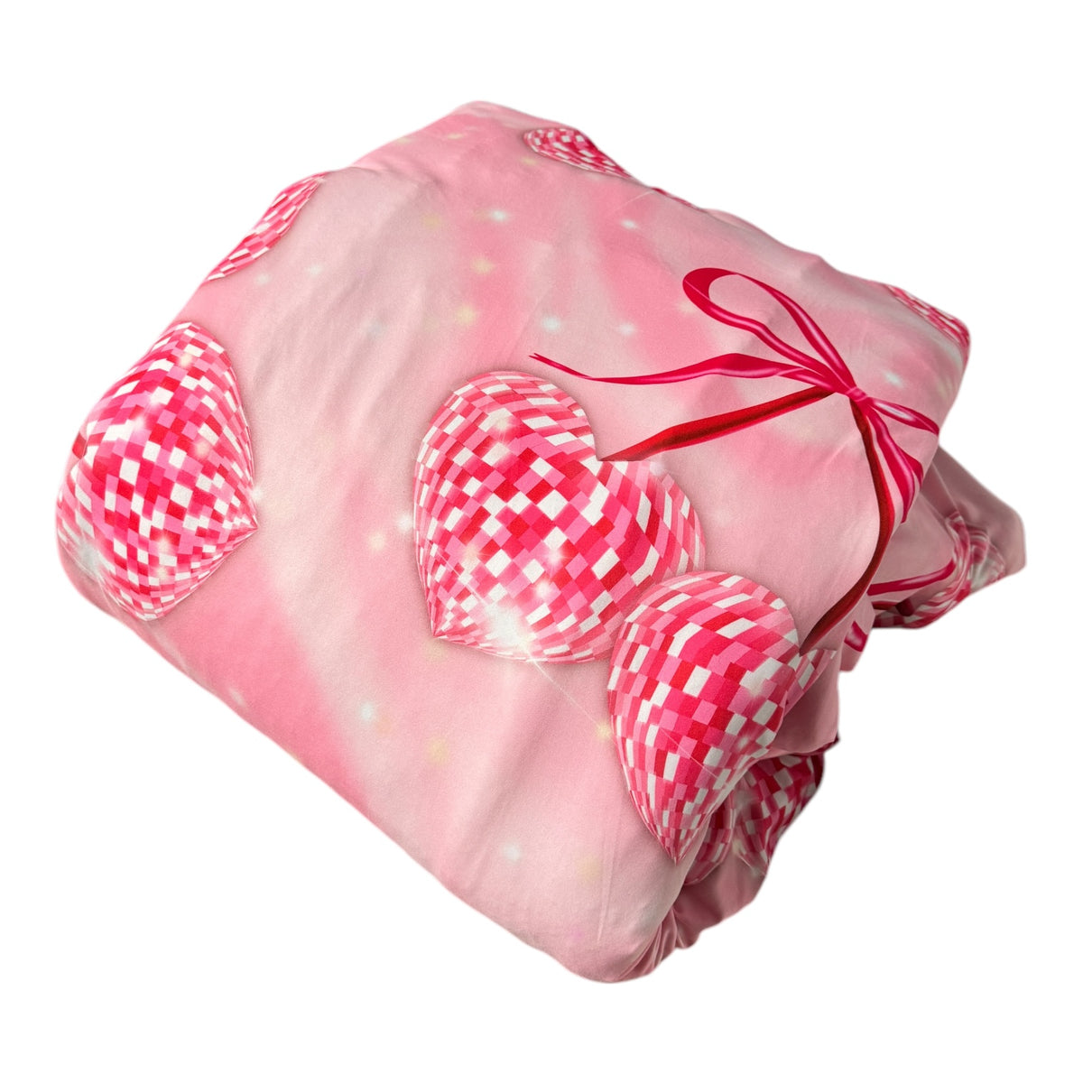 Disco Cherries Reversible Reversible Camp Comforter – Soft, Washable, Camp-Ready