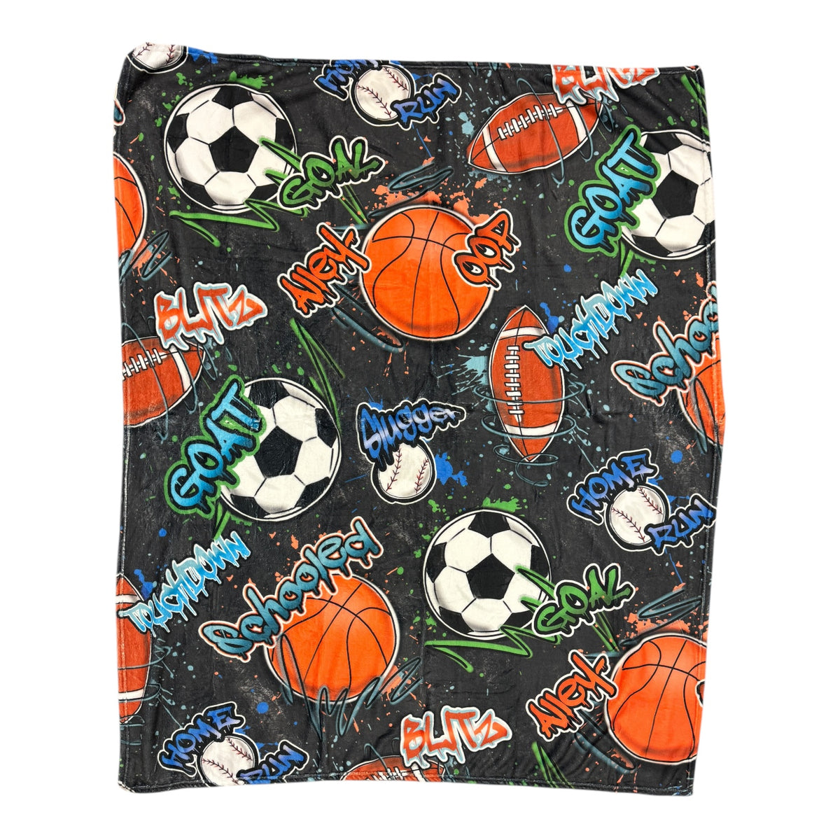 Pick Up Sports Camp Fuzzy Blanket – Soft, Washable Camp Bedding