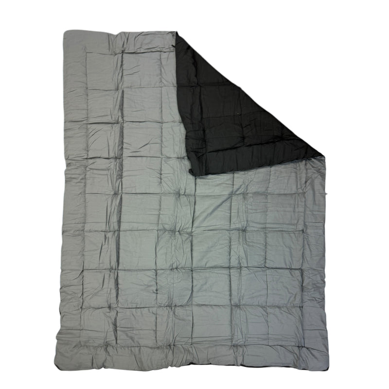 Charcoal/Black Reversible Puffy Comforter
