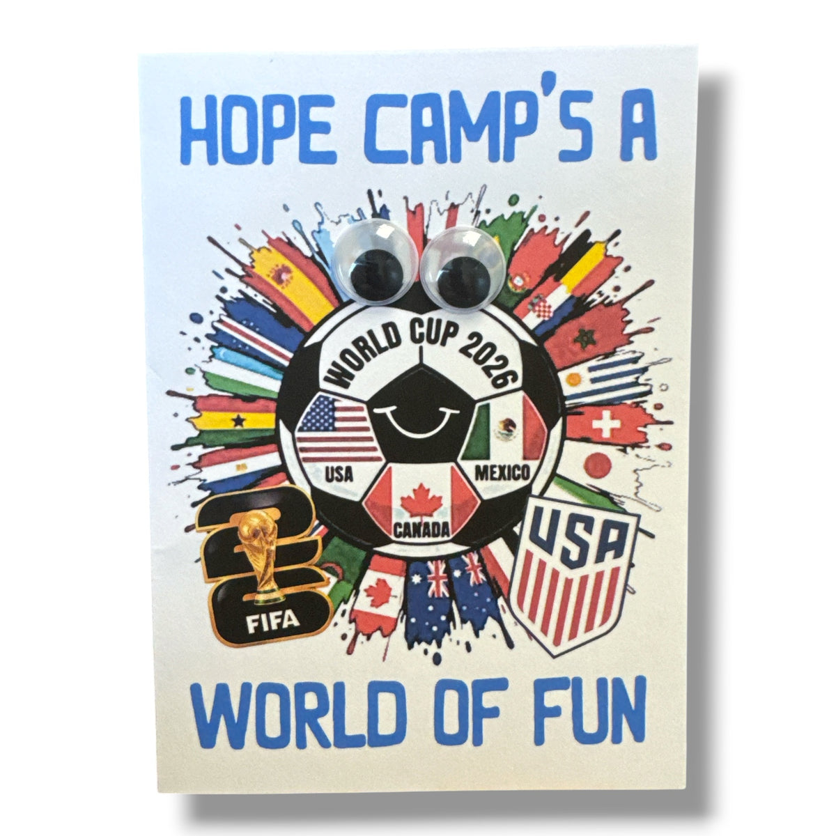 World Cup Wiggly Eye Card