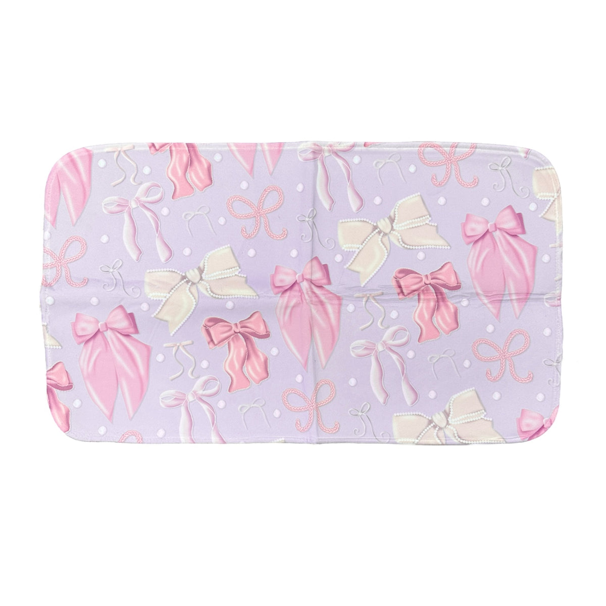 Coquette Bows Mat – Soft, Washable, Camp-Ready