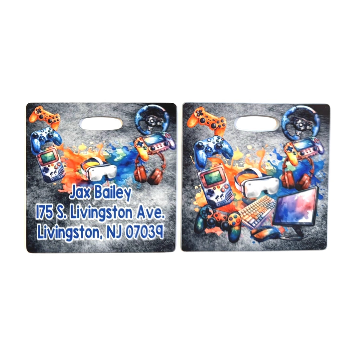 Smoky Gamer Luggage Tag – Bee Bee Designs Exclusive camp luggage tag 🌟