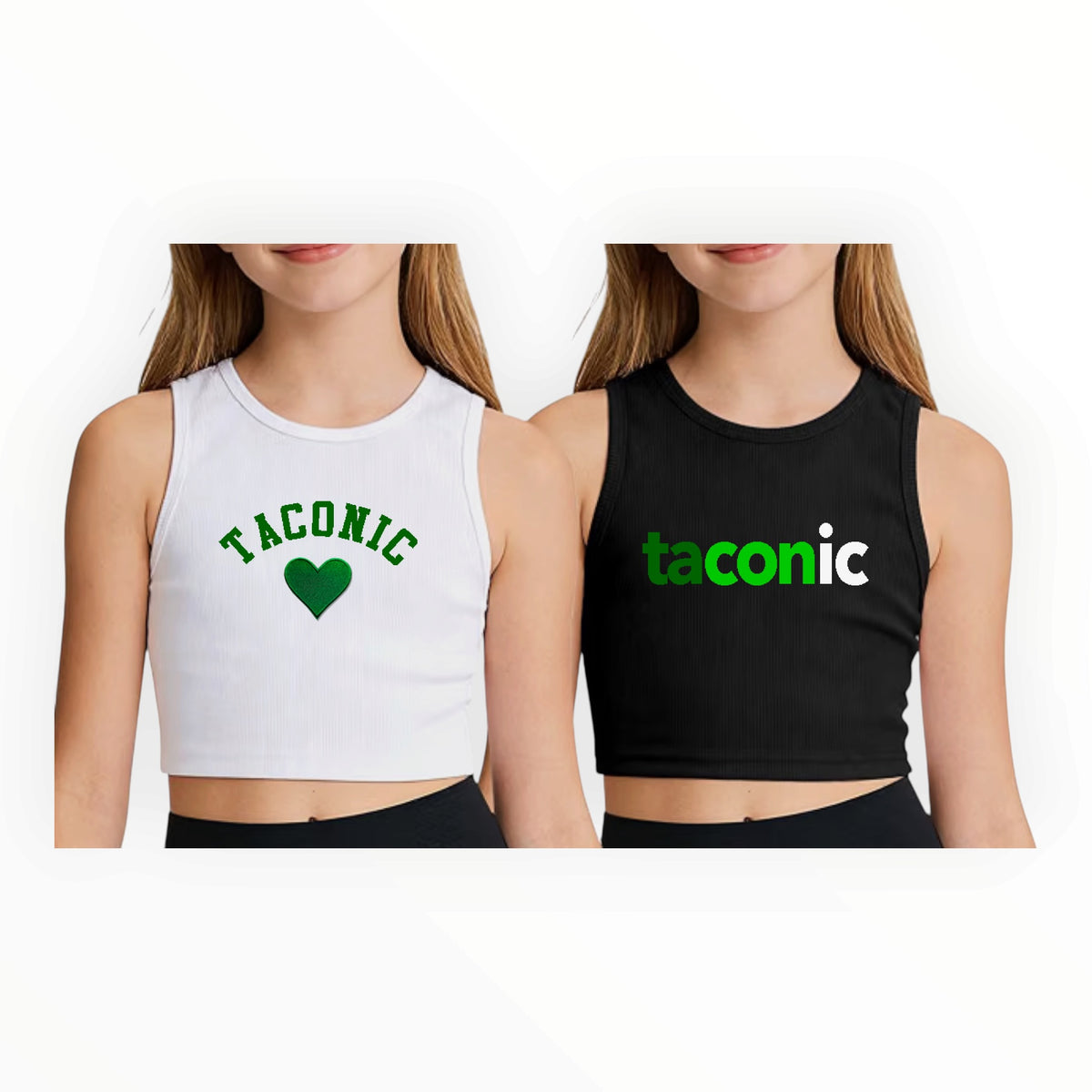 Camp Heart Ribbed Cropped Tank