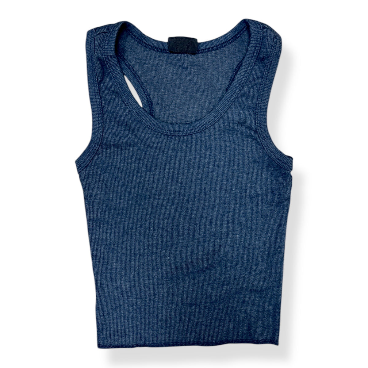Heather Navy Firehouse Ribbed Tank Top - Bee Bee Designs