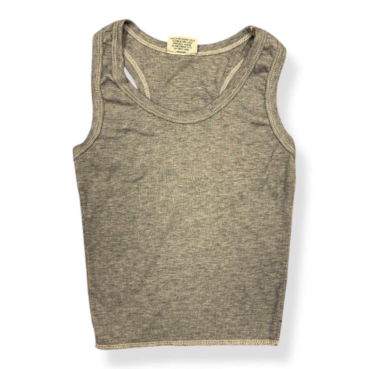 Heather Gray Firehouse Ribbed Tank Top - Bee Bee Designs