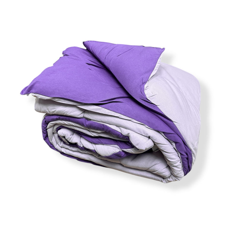 Reversible Lilac/Purple Jersey Comforter