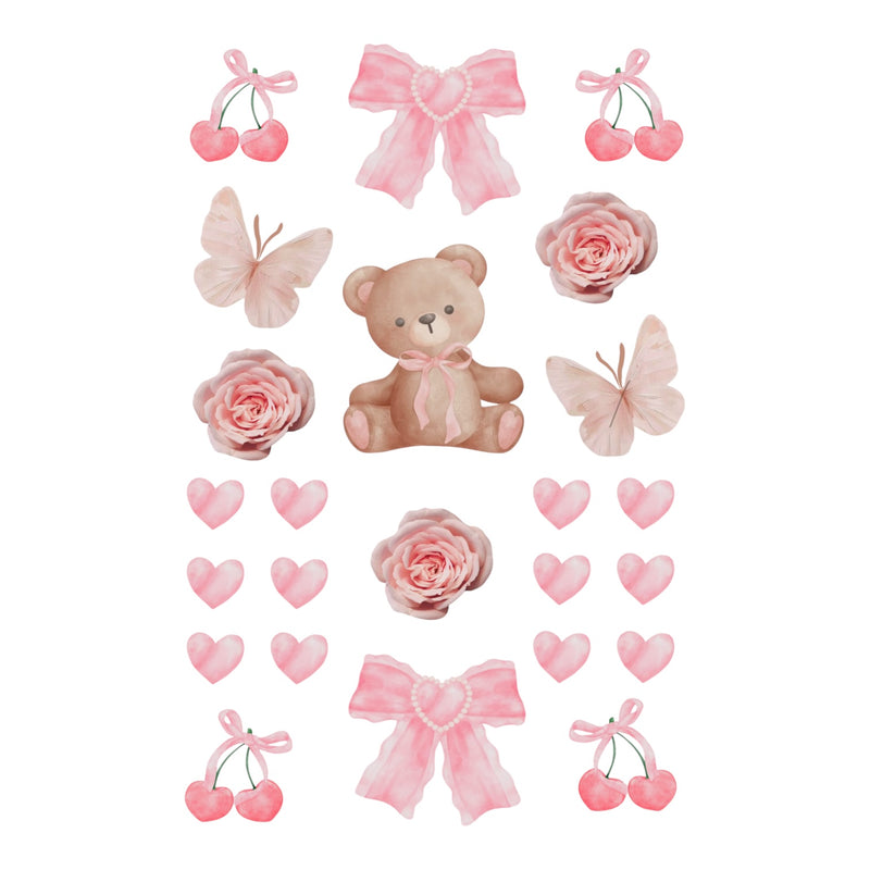 Bears and Bows Cling Its - Bee Bee Designs