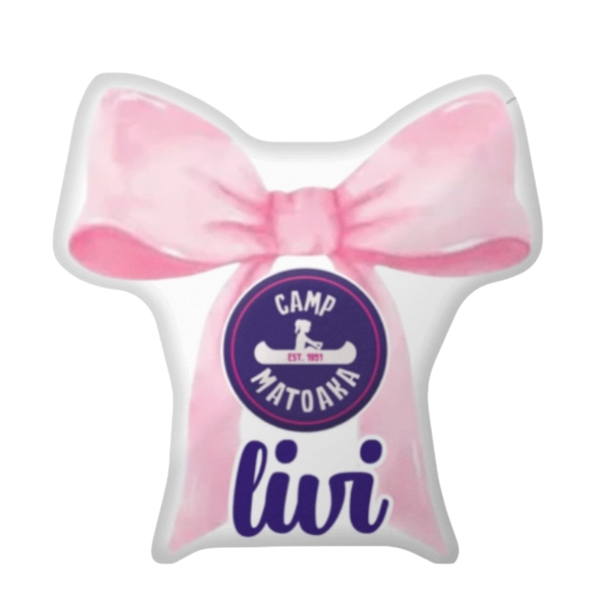 Bow Camp Pillow - Bee Bee Designs
