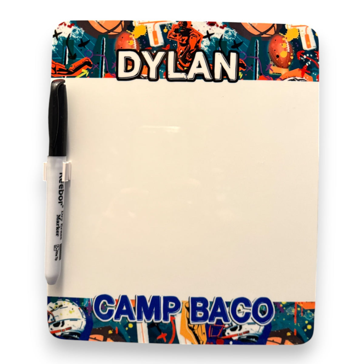 Graffiti Football Dry Erase Board - Bee Bee Designs