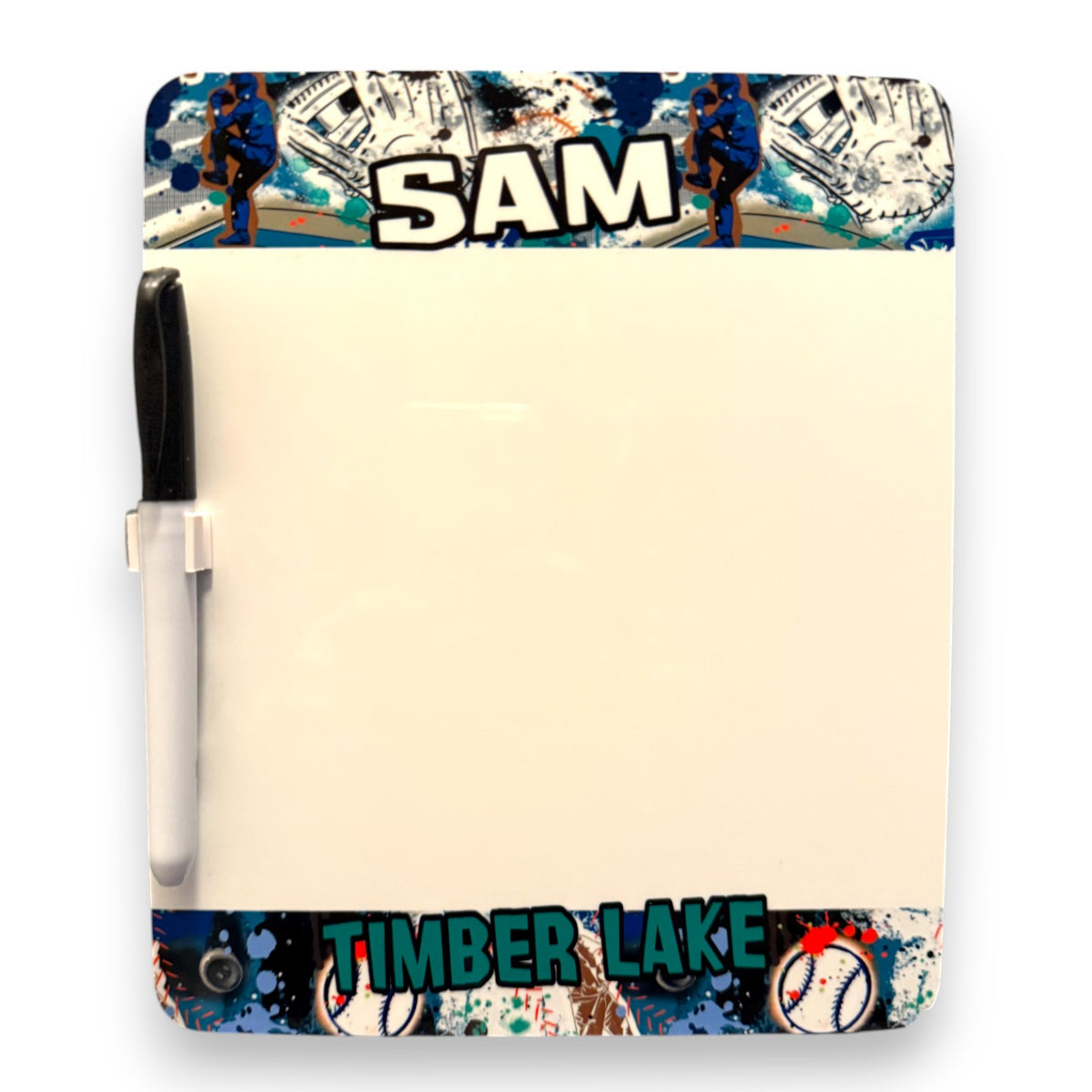 Graffiti Baseball Dry Erase Board - Bee Bee Designs