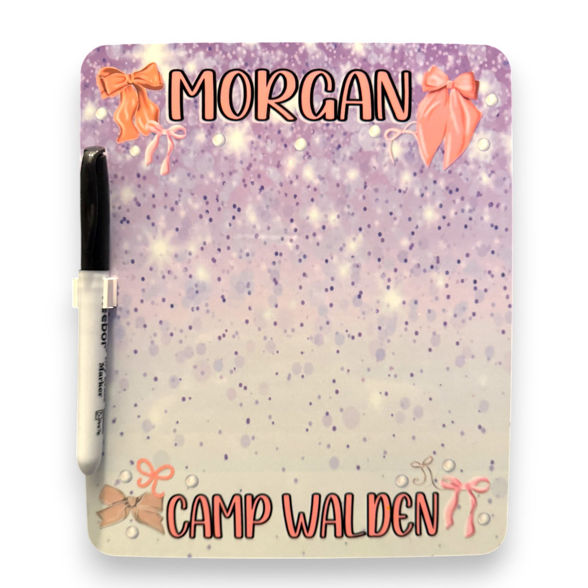 Pearls & Bows Dry Erase Board - Bee Bee Designs