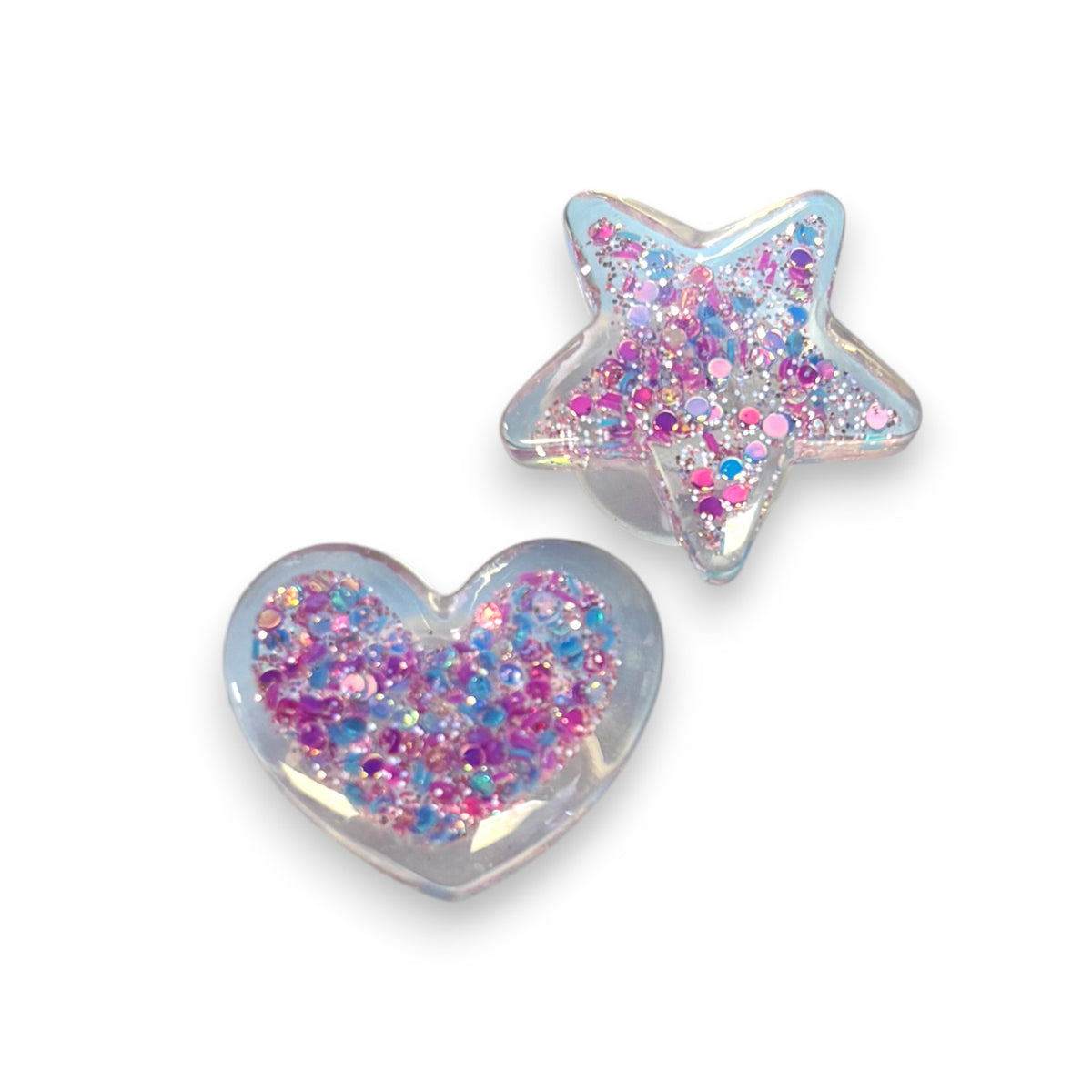 Purple Shimmery Shoe Charm