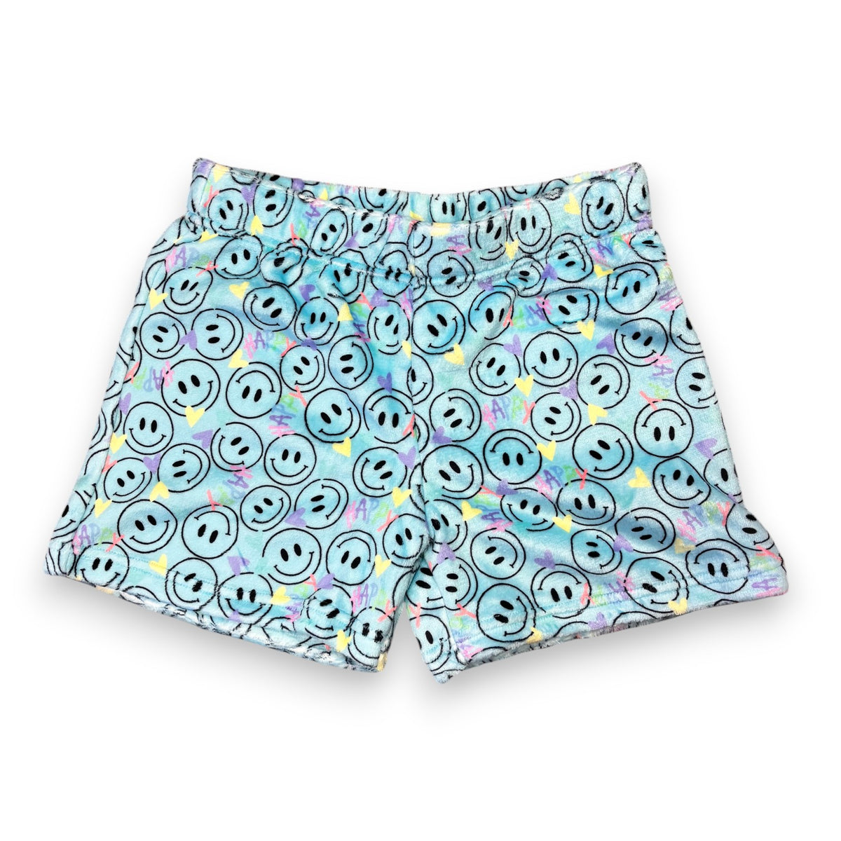 Blue Smiley Loungewear Shorts