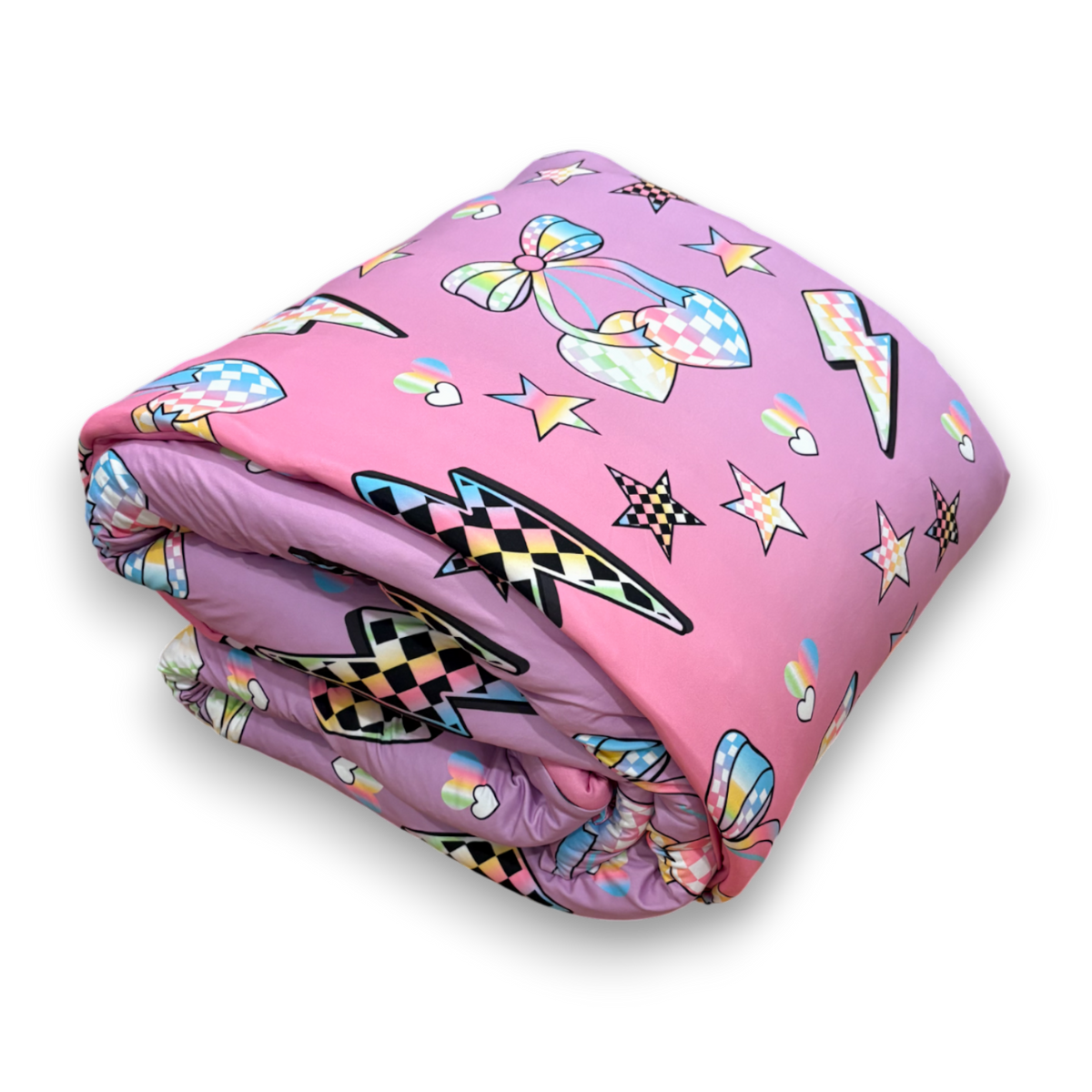 electric-cherry-check-comforter
