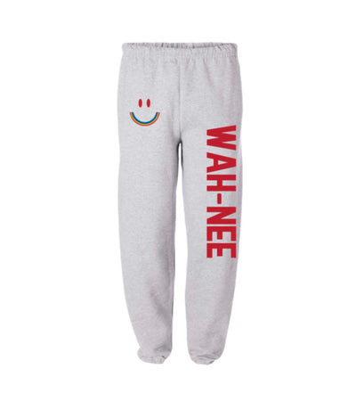 Faded Smiley Camp Name Sweat Pants